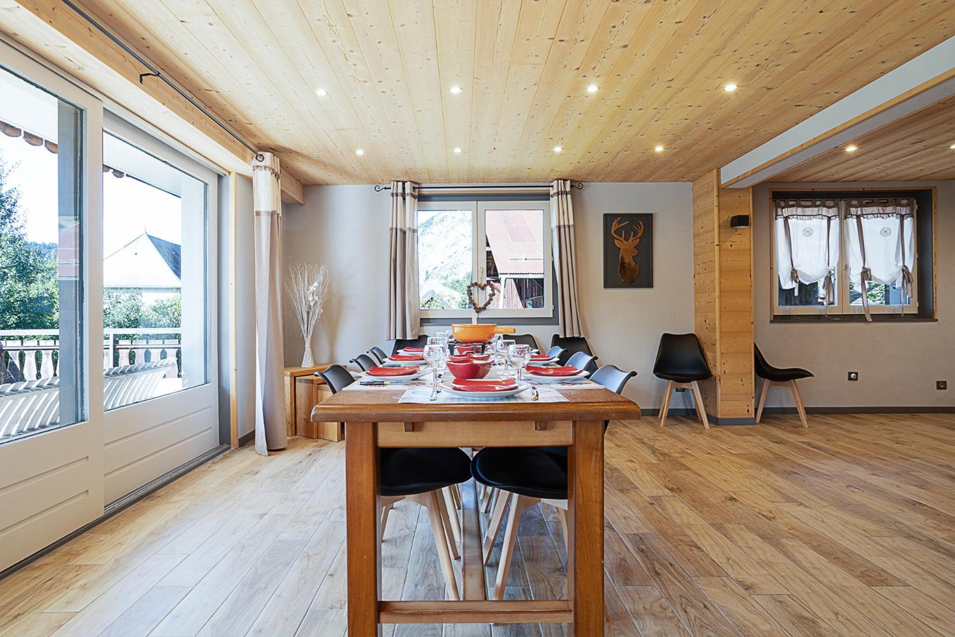Chalet Les 4 Saisons - Ski, Parking Et Jardin Abondance Esterno foto
